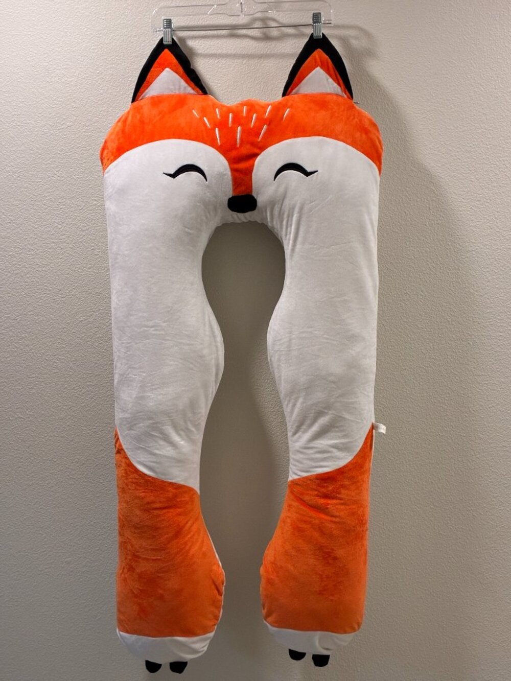 Lunamira Fox Body Pillow U-Shape Plush Soft Animal Ergonomic Pillow for Kids EUC